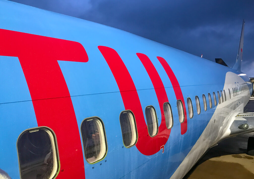 BRISTOL, ENGLAND - AUGUST 2019: German owned TUI is the UK's biggest package holiday operator.