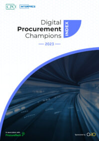 Digital procurement Champions Index 2023 Cover image